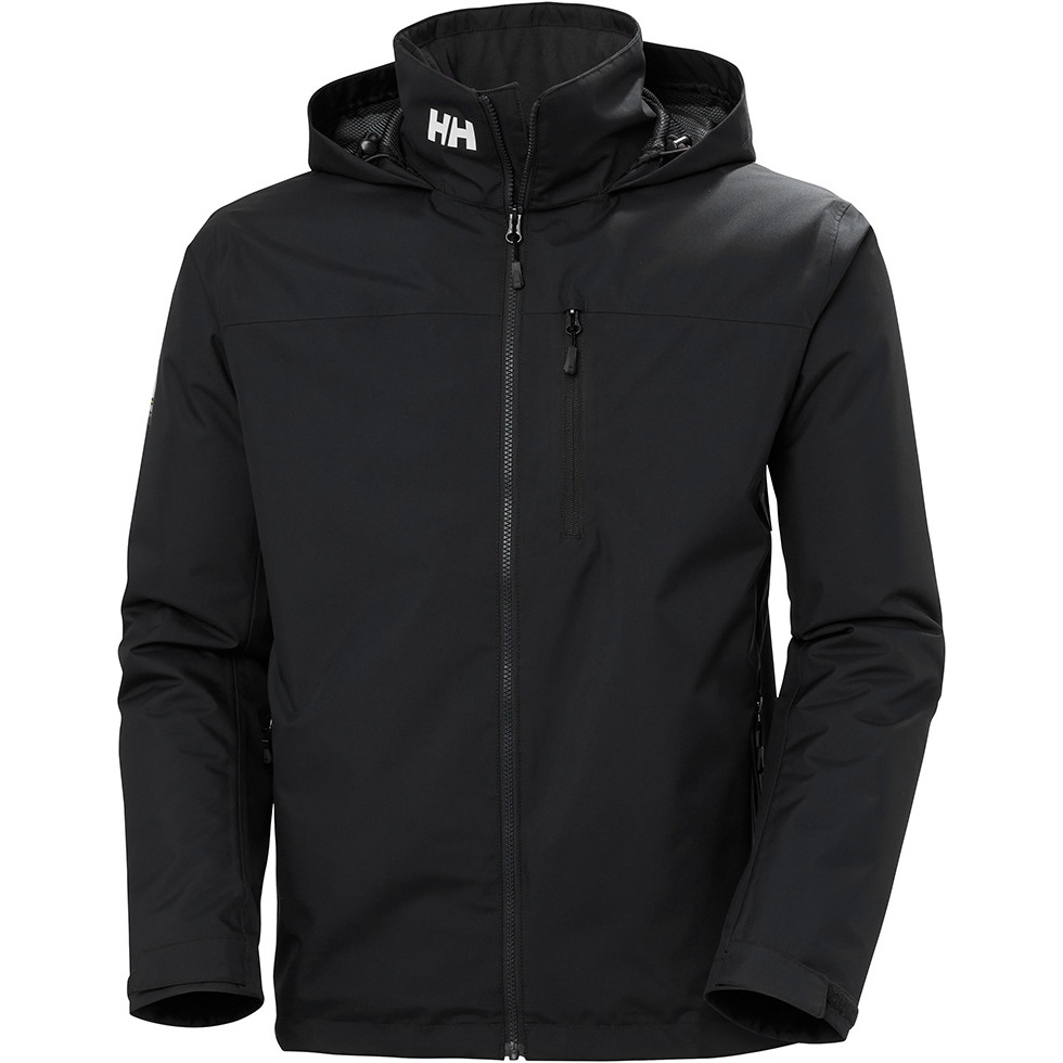 2026 Helly Hansen Mens Crew Hooded Midlayer Sailing Jacket 2.0 34442 - Black